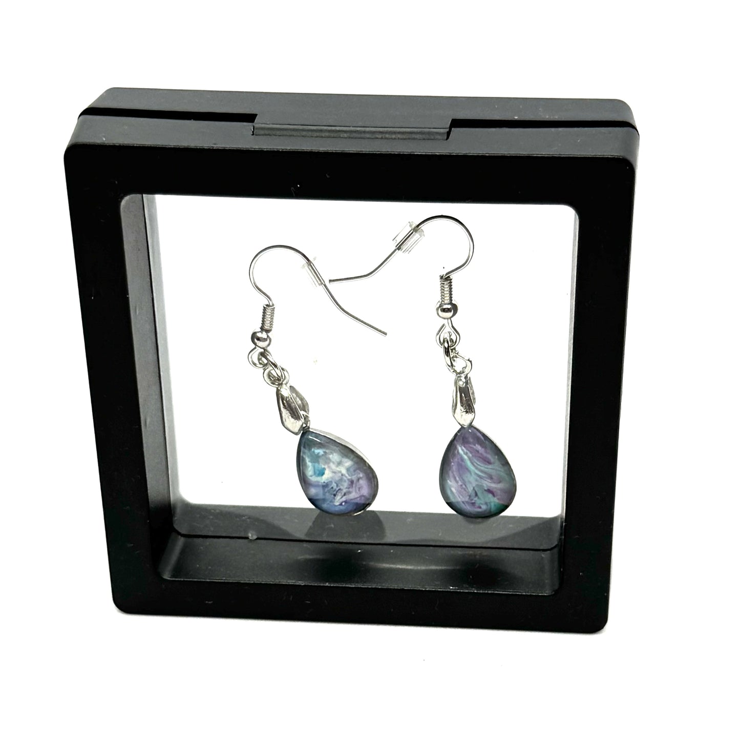 #5 Galaxy Mood Swing Teardrop Earrings – FDSS Cosmic Swirl Dangles