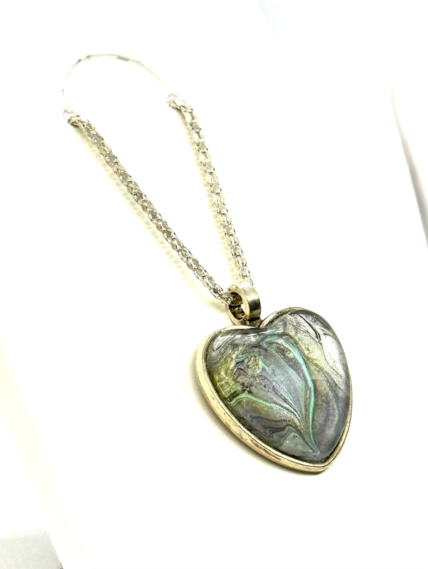 #34 Ghosted Feelings Heart Necklace