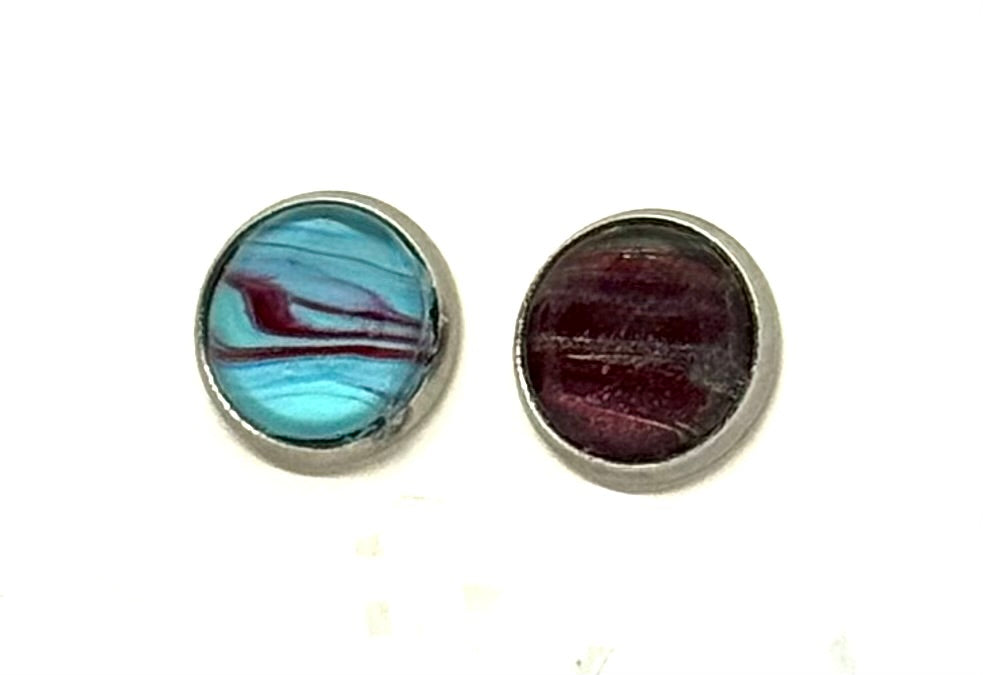 Houston… We Found Your Earrings | Handmade Cosmic Swirl Stud Earrings