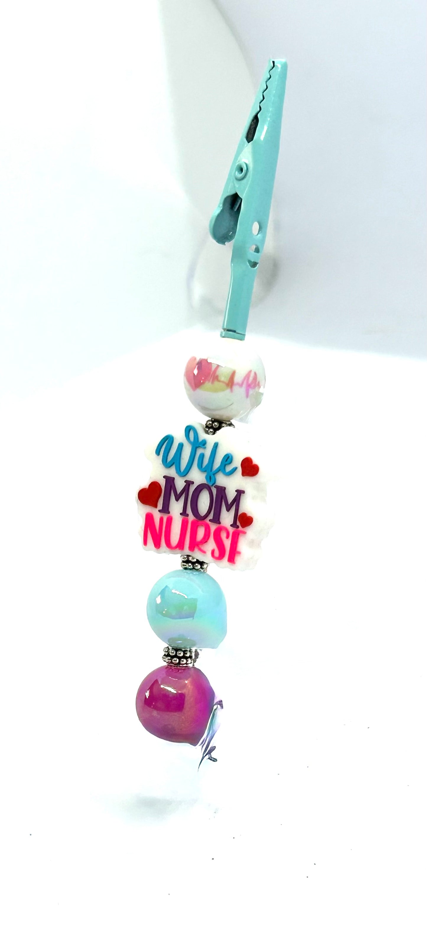 Wife. Mom. Nurse… and Somehow Still the Calm One | Handmade Beaded Roach Clip