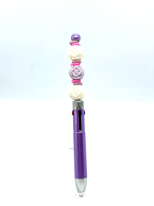 Purple Multi Color Ink Pen