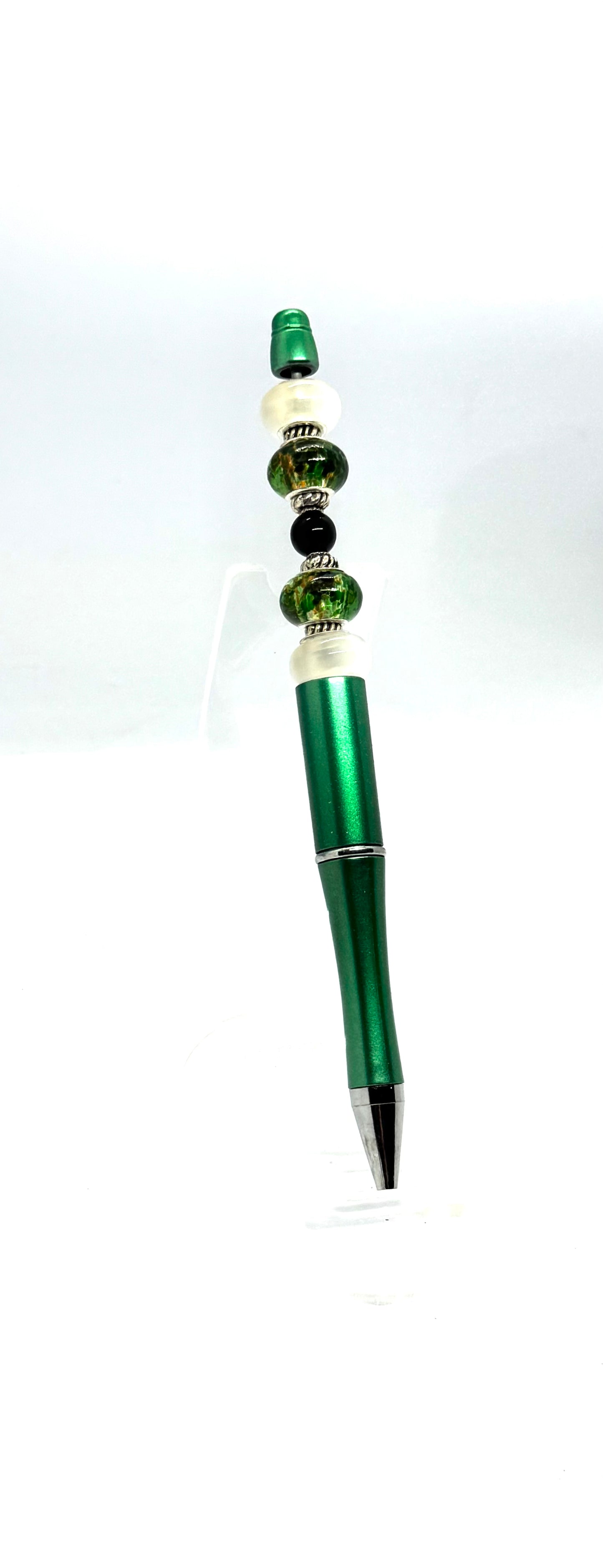 Green Beaded Pen
