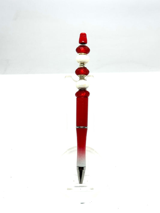 Red & White Hombre Ink Pen