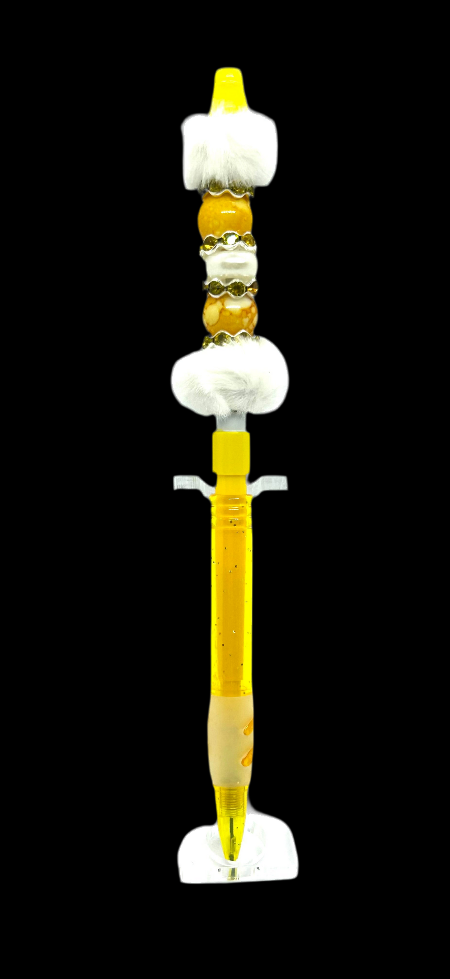 Yellow Beaded Pencil