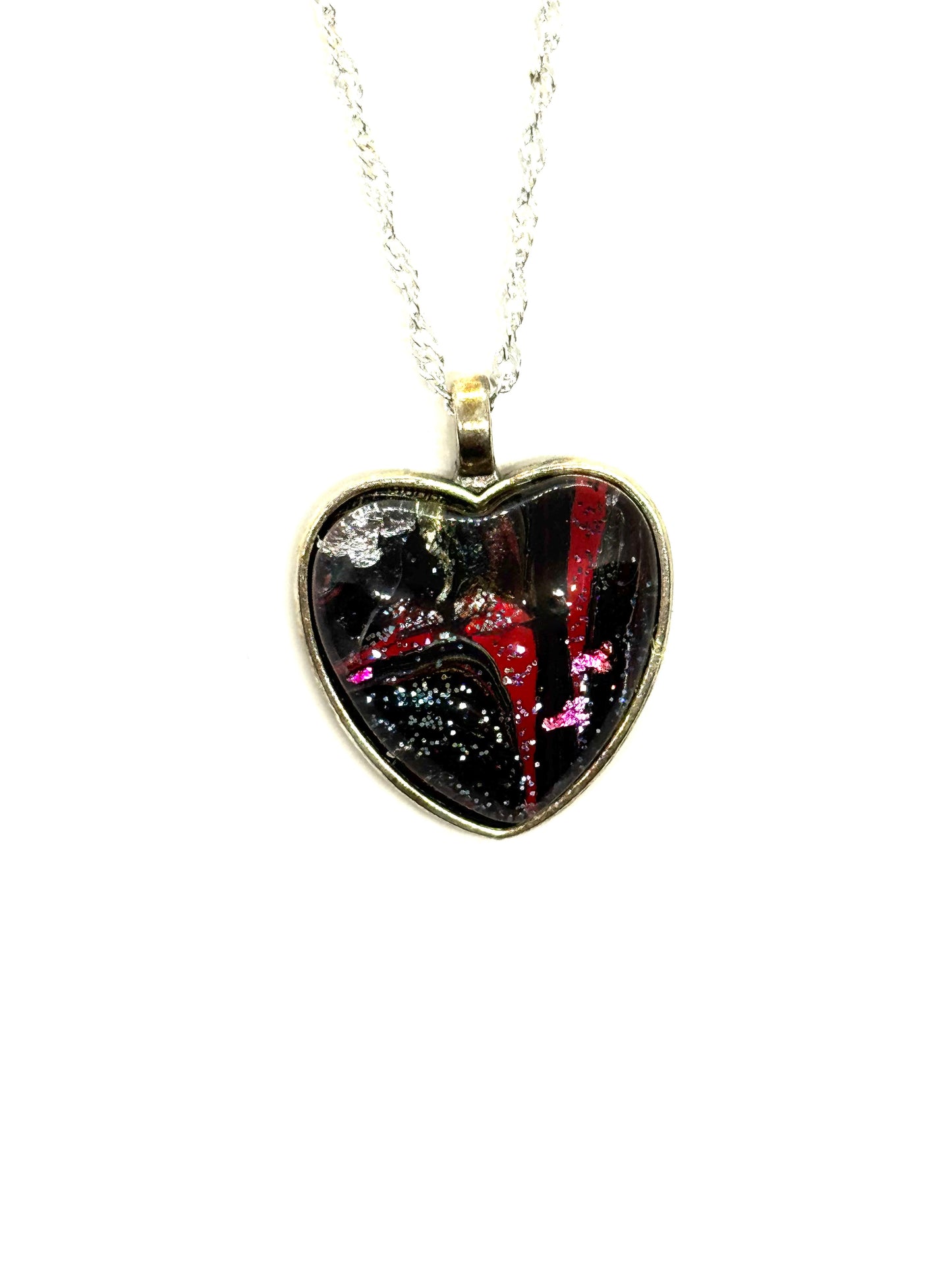 #30 Cracked Chaos Heart Necklace