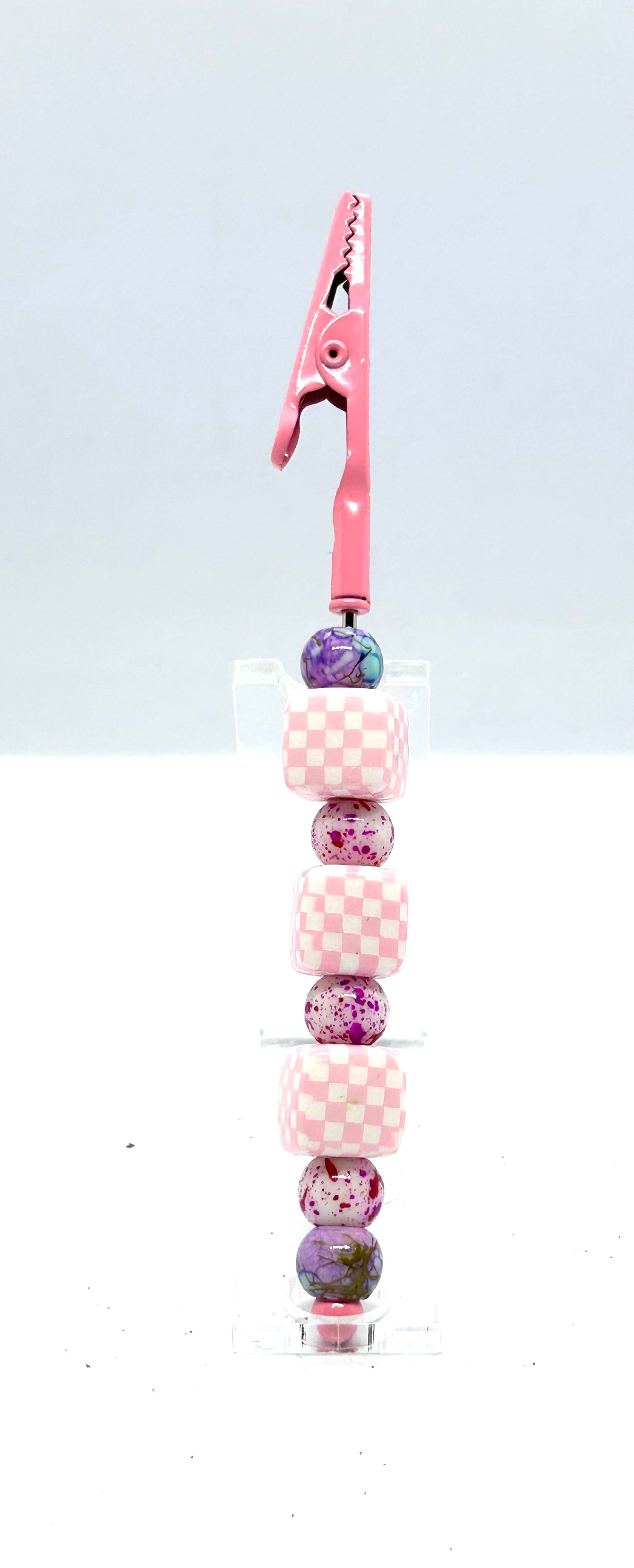 Pink Panic Puff Clip
