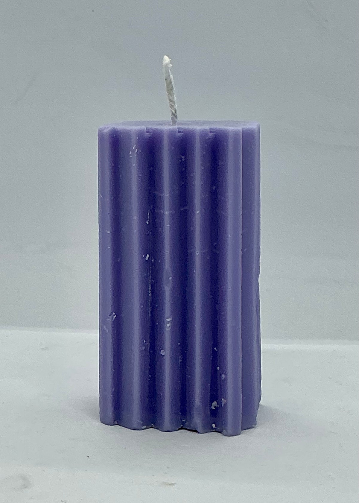 Lilac Pillar Candle — Pretty & Over Everybody