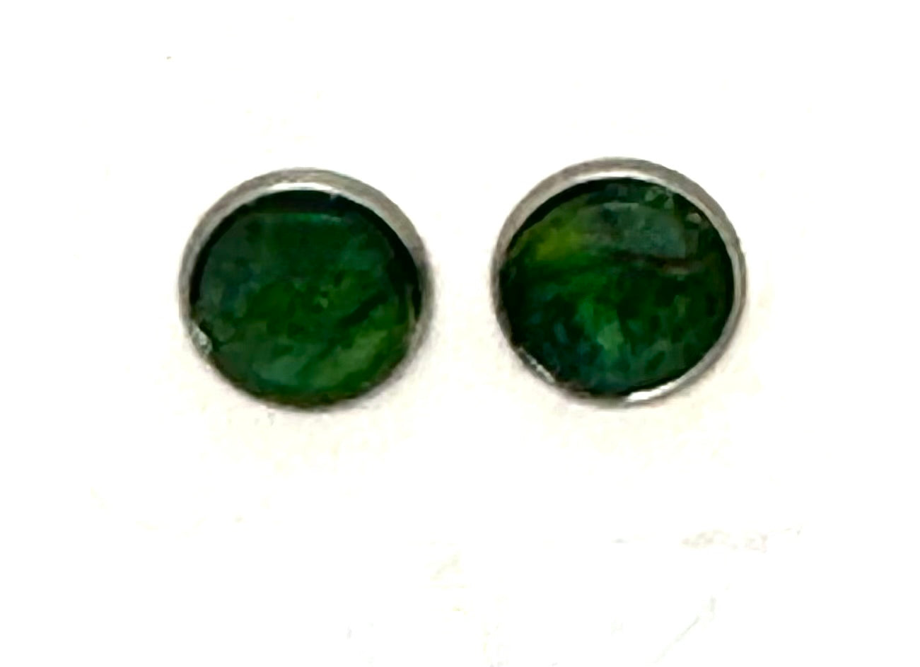 Mother Nature Called… She Wants Her Earrings Back | Handmade Emerald Forest Stud Earrings