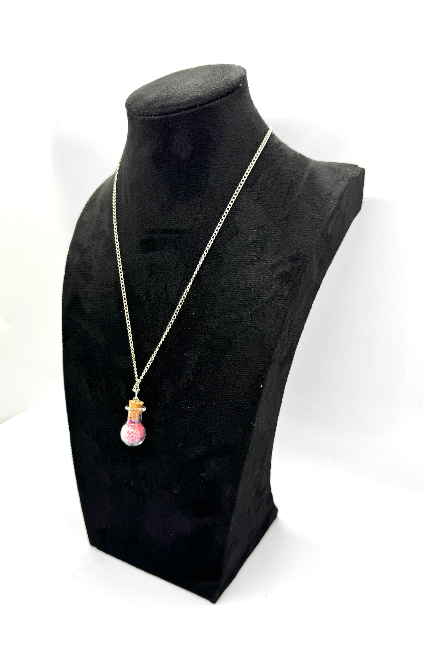 #5G “Red White & Unhinged Potion Bottle Necklace – Freedom Chaos Edition”