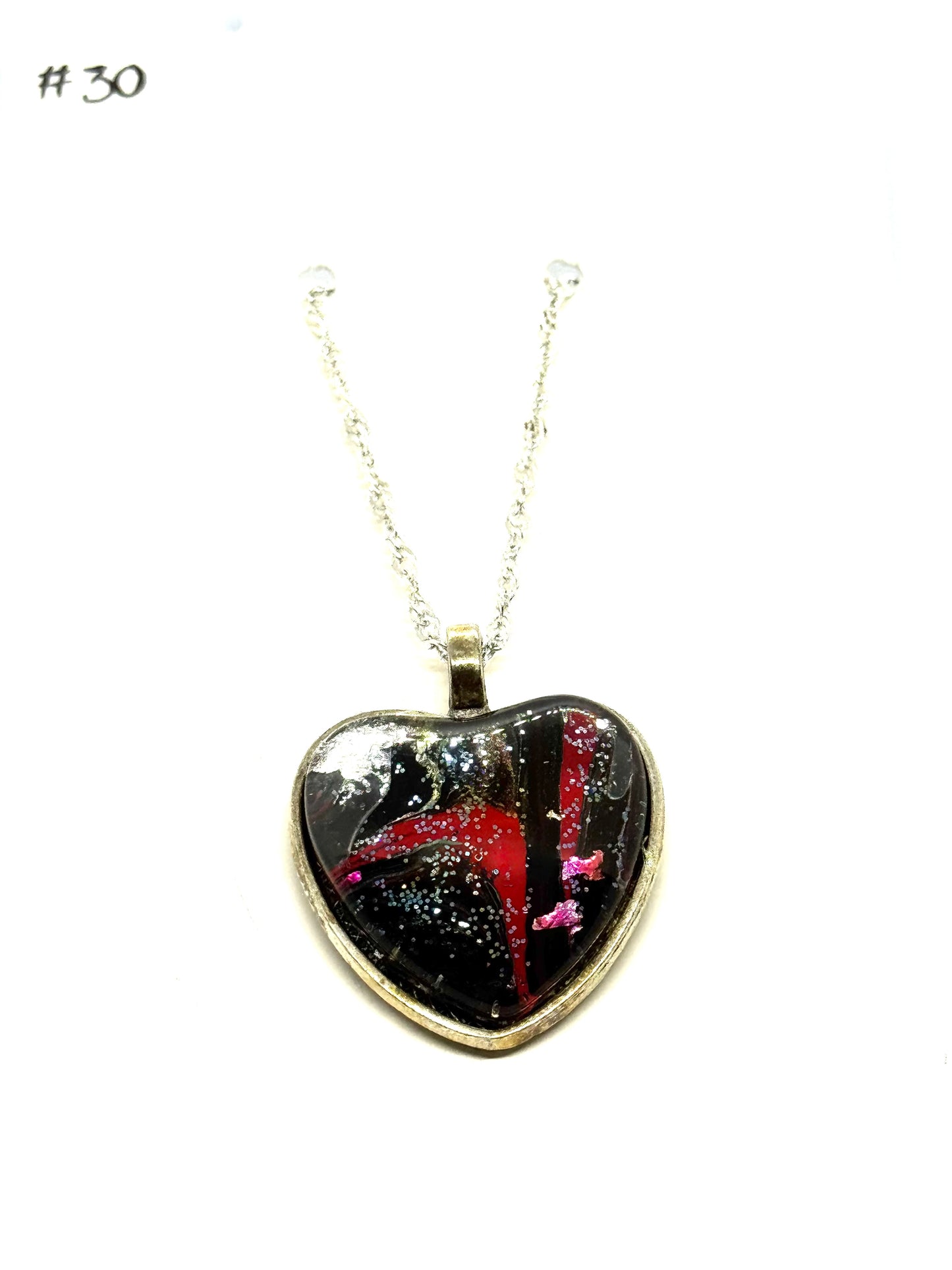 #30 Cracked Chaos Heart Necklace