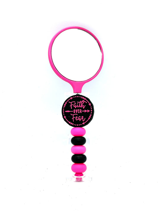 Dark Pink Hand Mirror