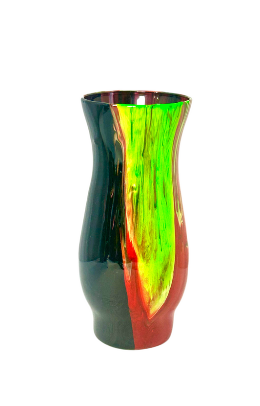 Paint-Poured Vase