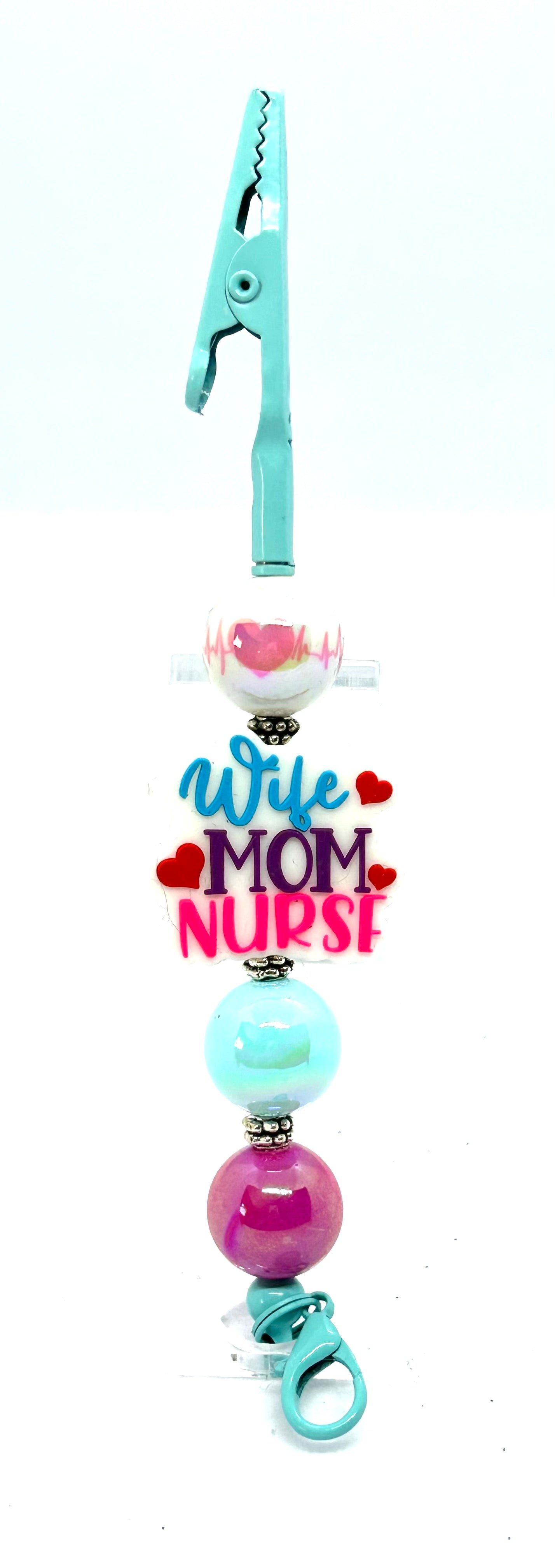 Wife. Mom. Nurse… and Somehow Still the Calm One | Handmade Beaded Roach Clip