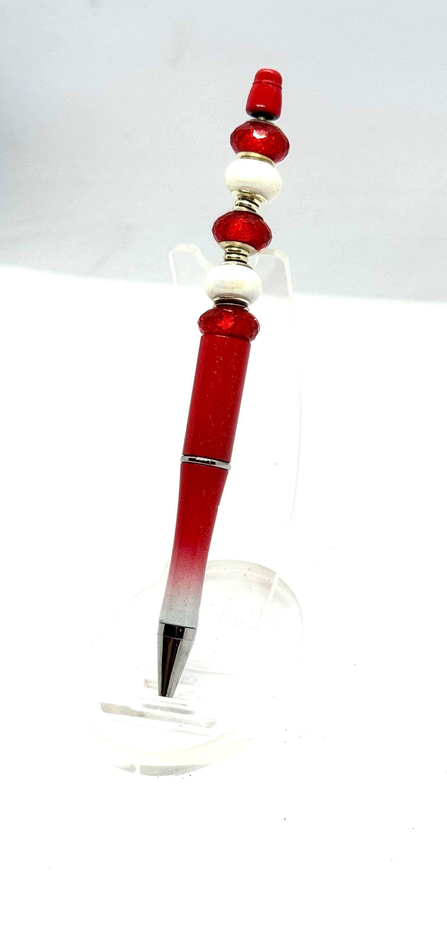 Red & White Hombre Ink Pen