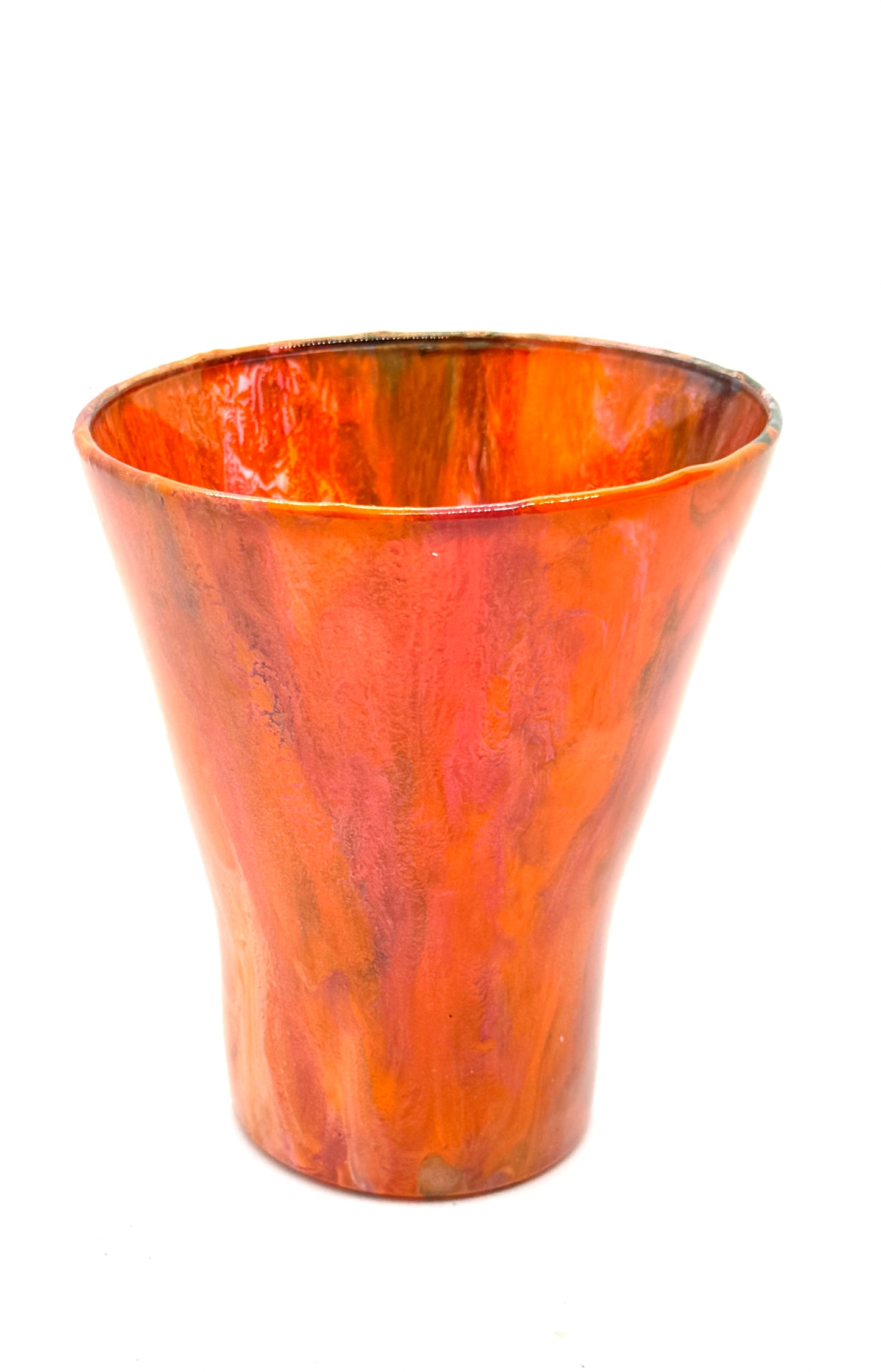 Molten Sunset Resin Drinking Glass