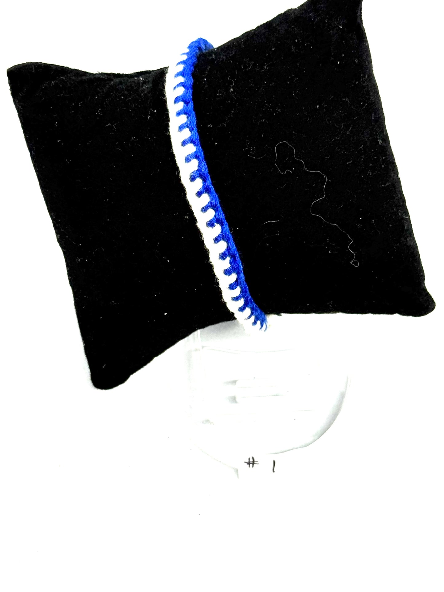 #1 “Not Your Basic Bracelet 😏 | Handmade Blue + White Braided Bracelet | Minimal Chaos Wrist Candy | One-of-a-Kind FDSS Handmade Jewelry”