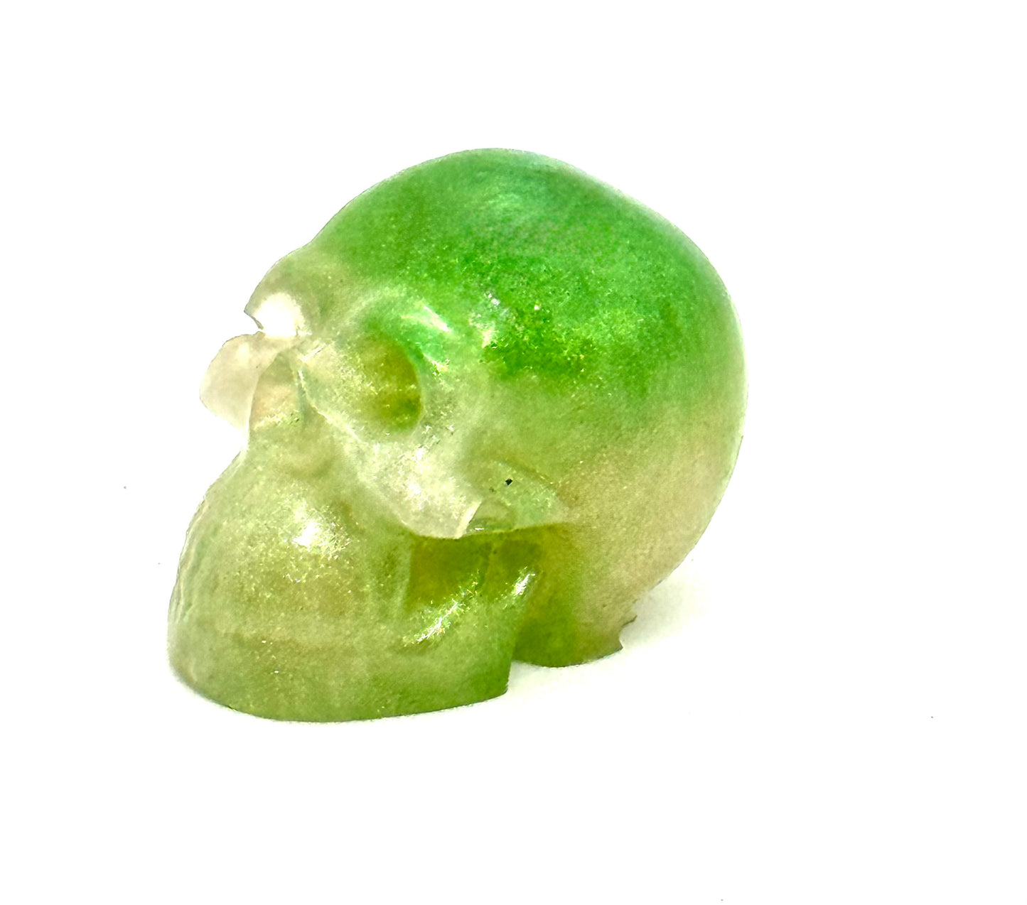 “Green With Envy” Skull – Toxic Obsession Relic | Until Death Do Us Part Collection | Handmade Resin Gothic Decor