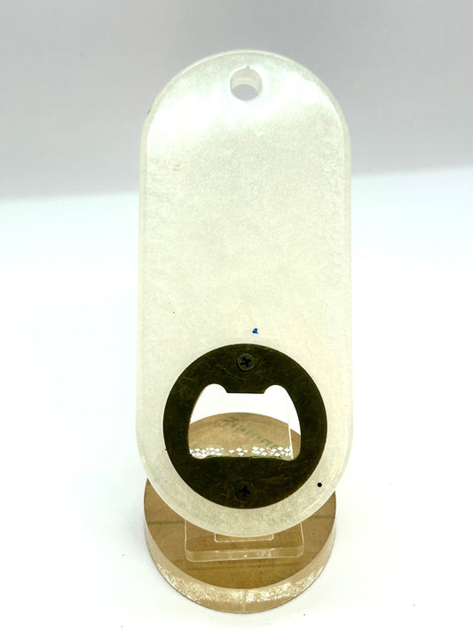 Pearlescent White Bottle Opener