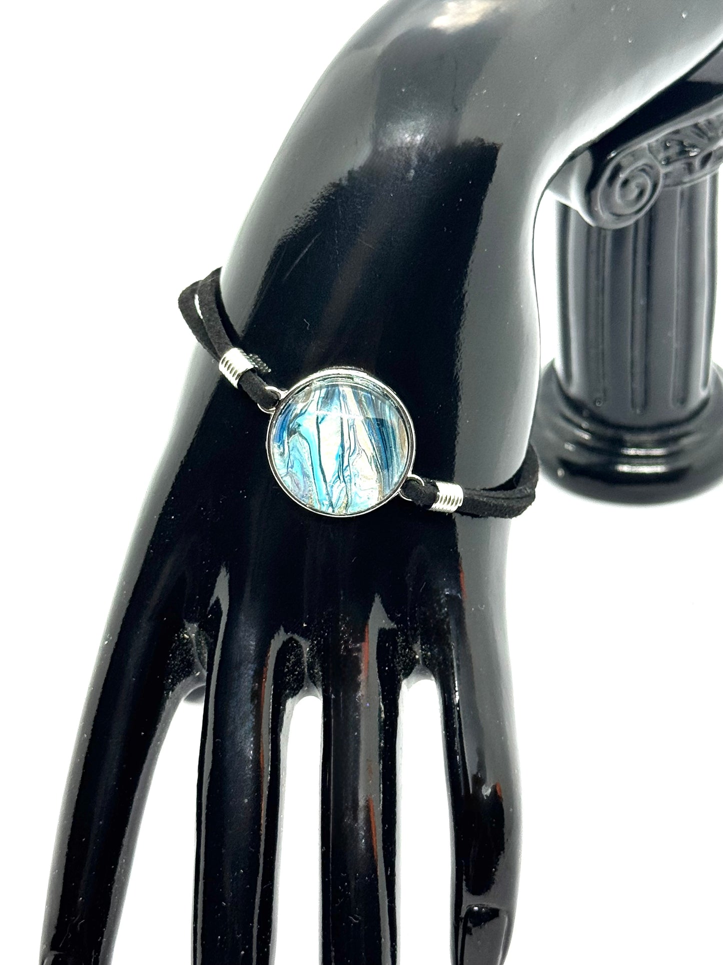 Emotionally Attached to Icebergs Leather Bracelet