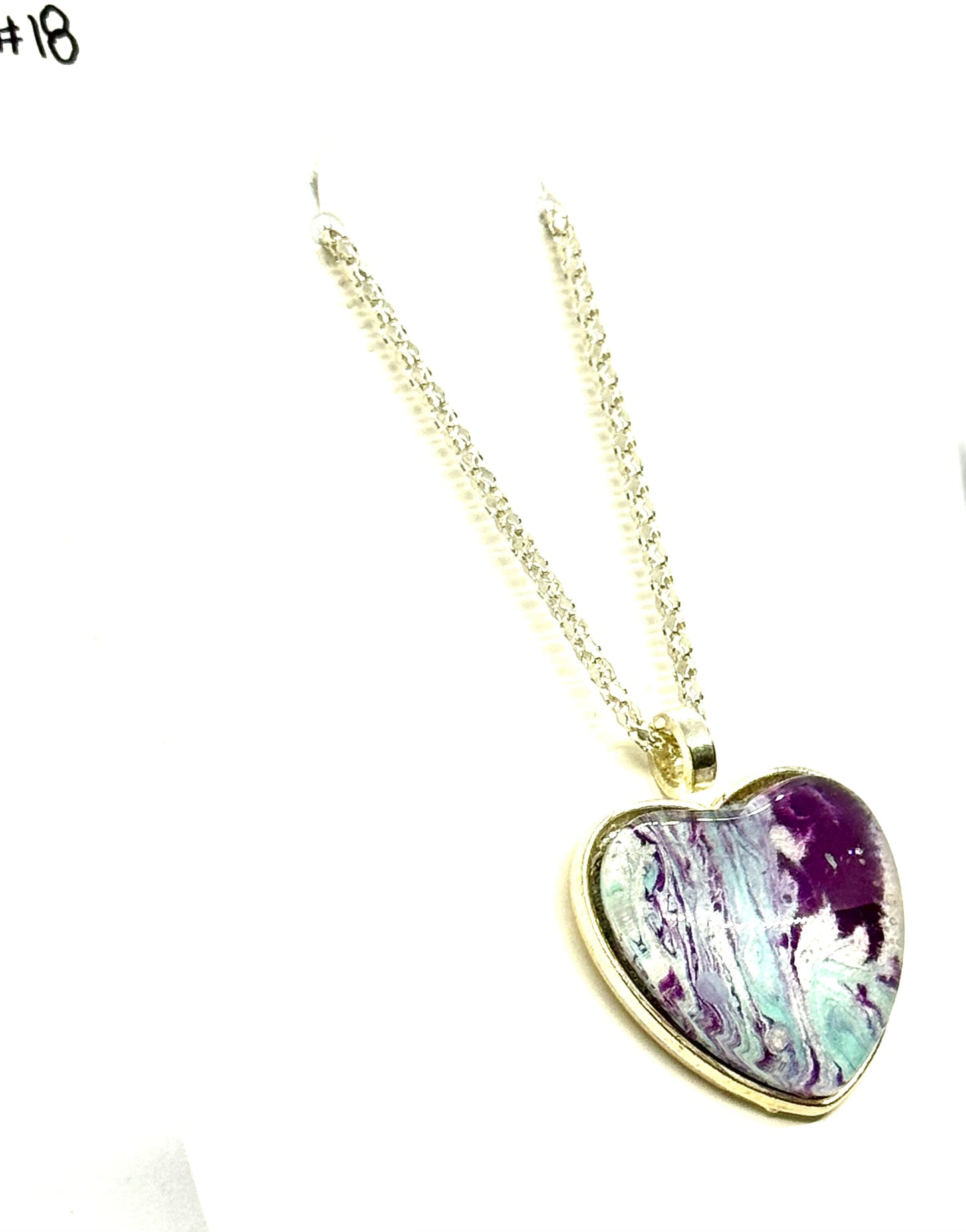 #18 Sweet but Suspicious – Heart Resin Pendant Necklace | FDSS Original
