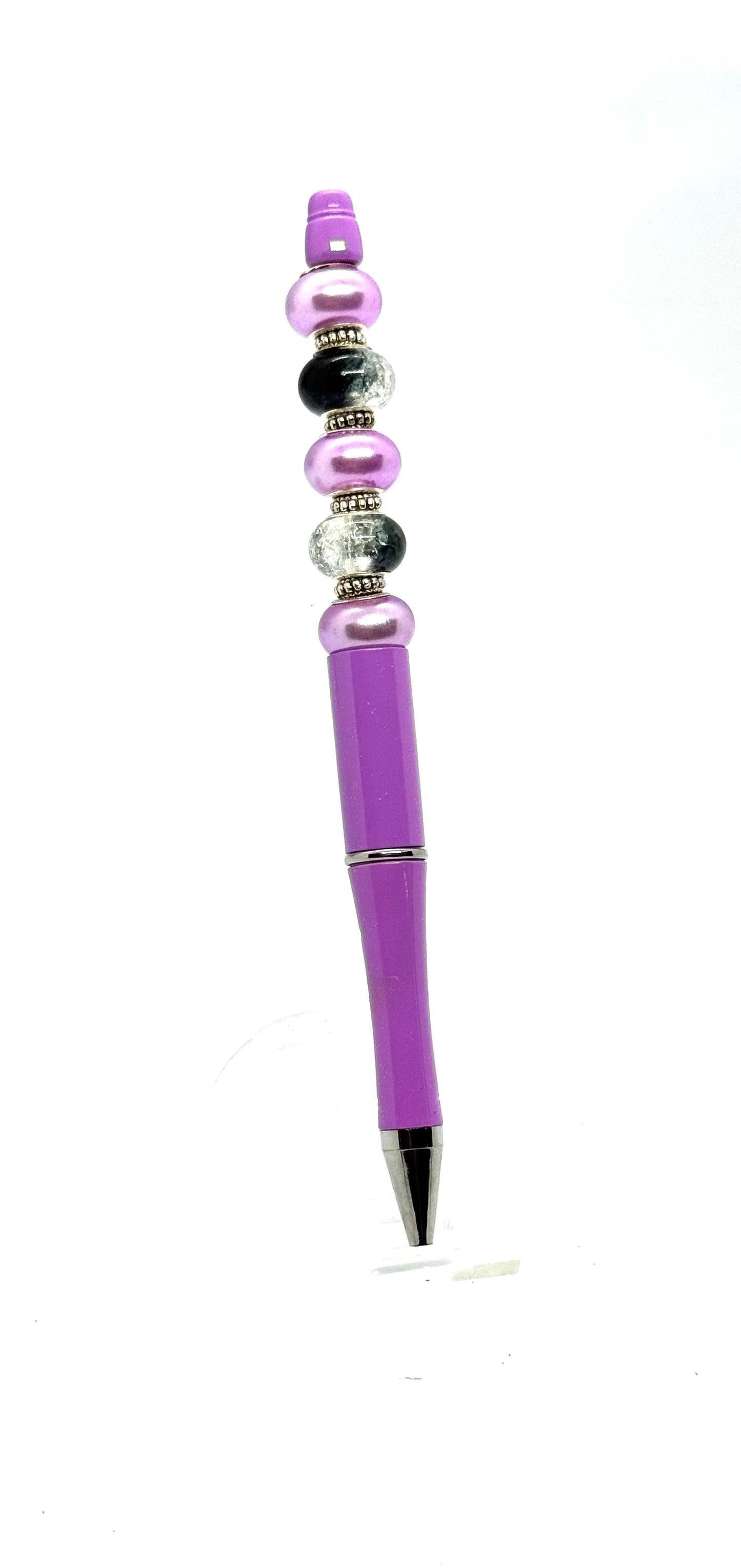Purple Beaded Pen