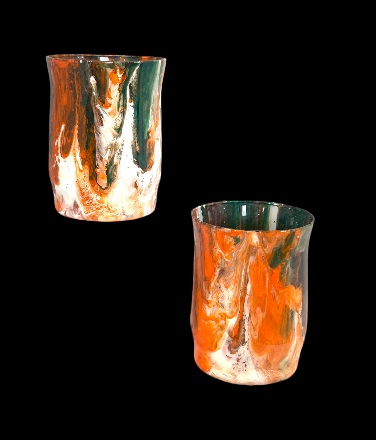 Painted & Sealed Drinking Glass Set
