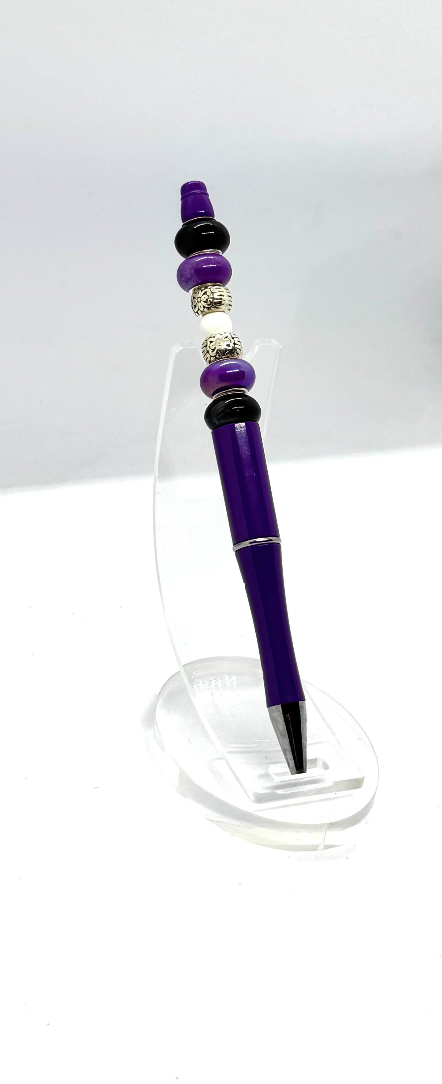 Purple Beaded Pen