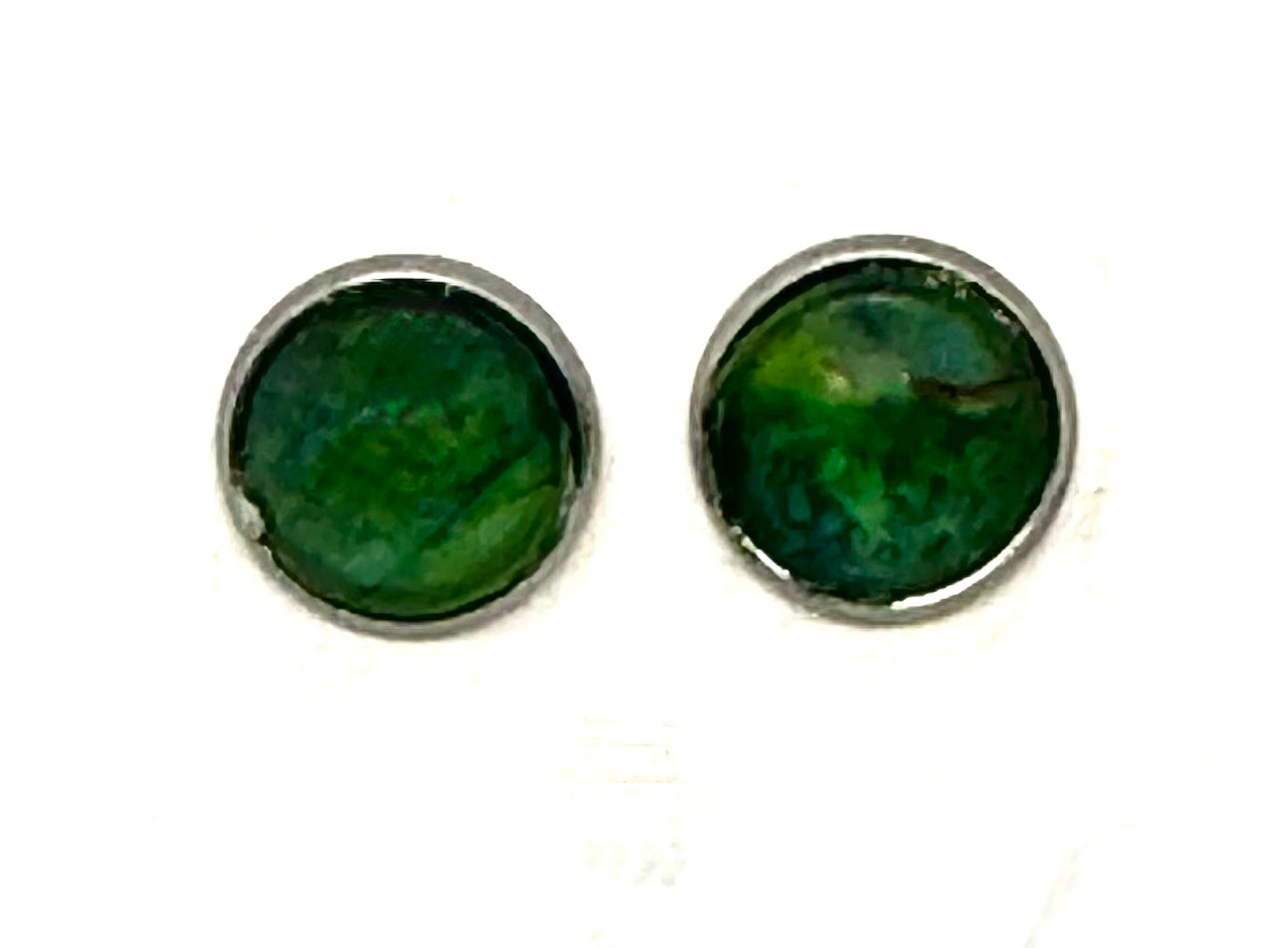 Mother Nature Called… She Wants Her Earrings Back | Handmade Emerald Forest Stud Earrings