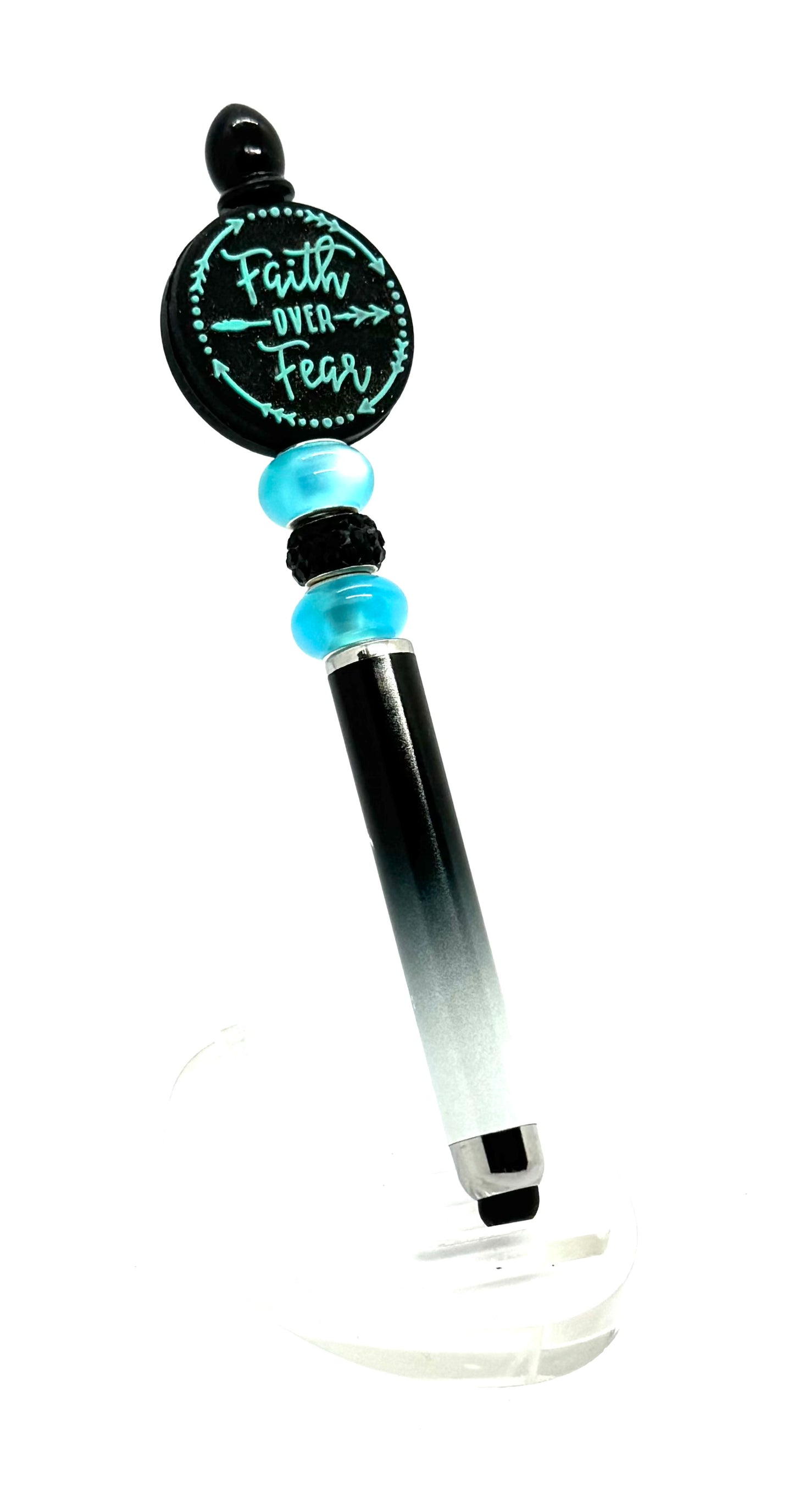 Faith Over Fear… Coffee Over Mondays | Handmade Faith Over Fear Stylus Pen