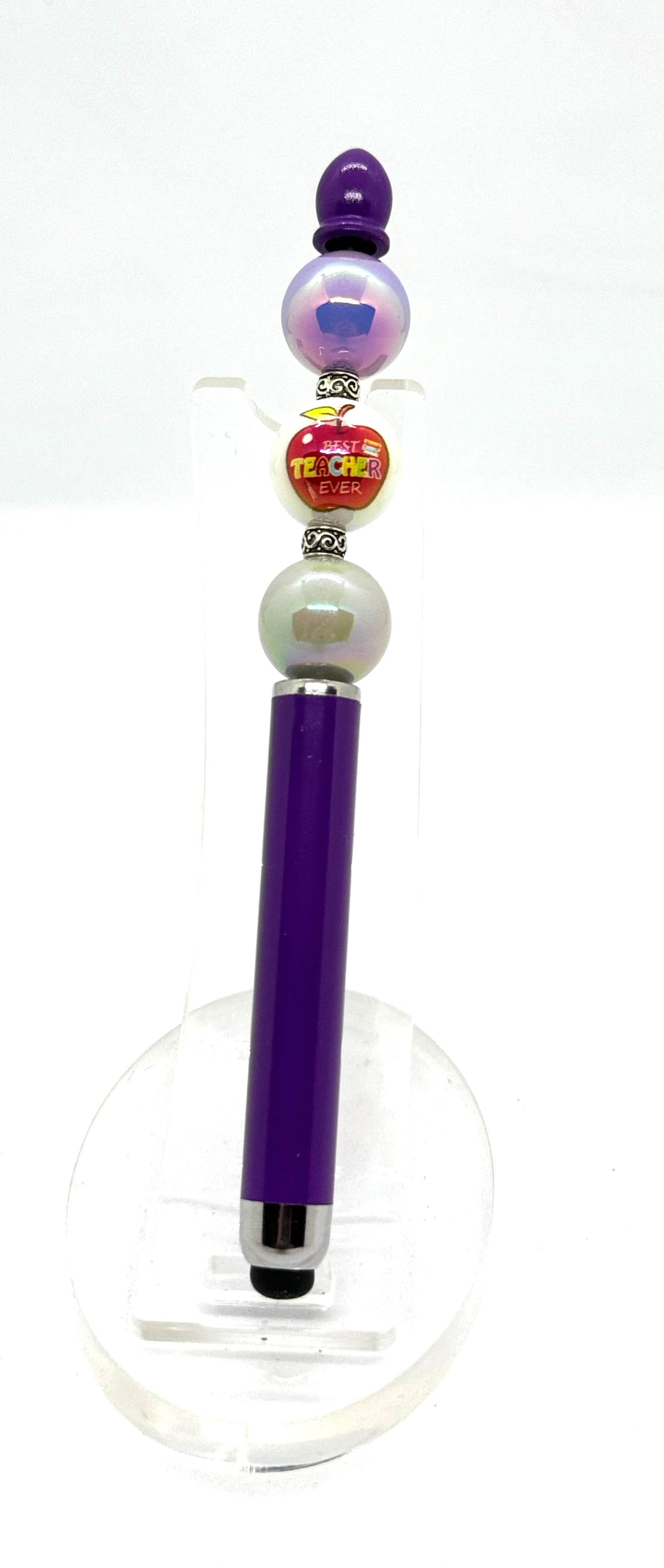The Teacher’s Favorite (Even If They Won’t Admit It) | Handmade Best Teacher Ever Beaded Stylus Pen