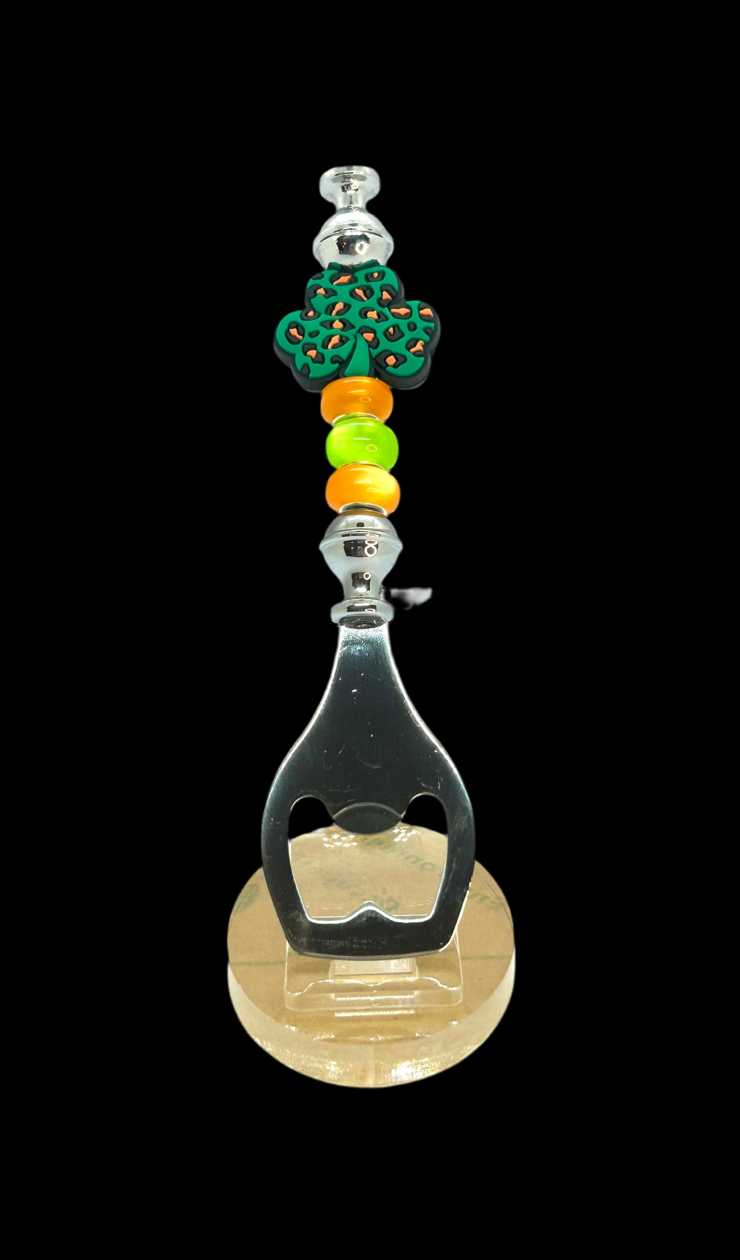 Clover Beaded Bottle Opener