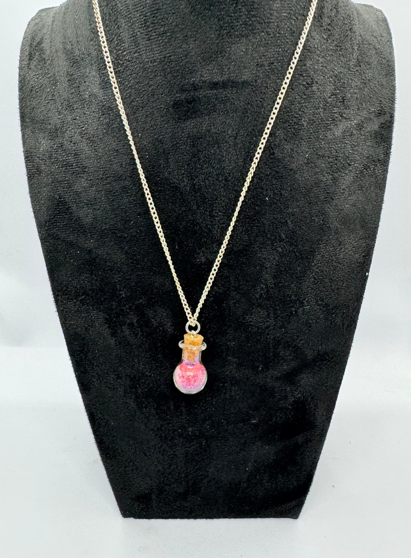 #5G “Red White & Unhinged Potion Bottle Necklace – Freedom Chaos Edition”