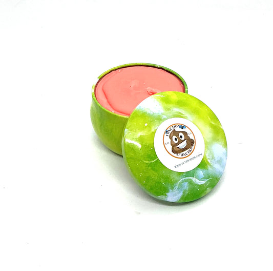 Green Jar Candle — Lime Green & Low Patience