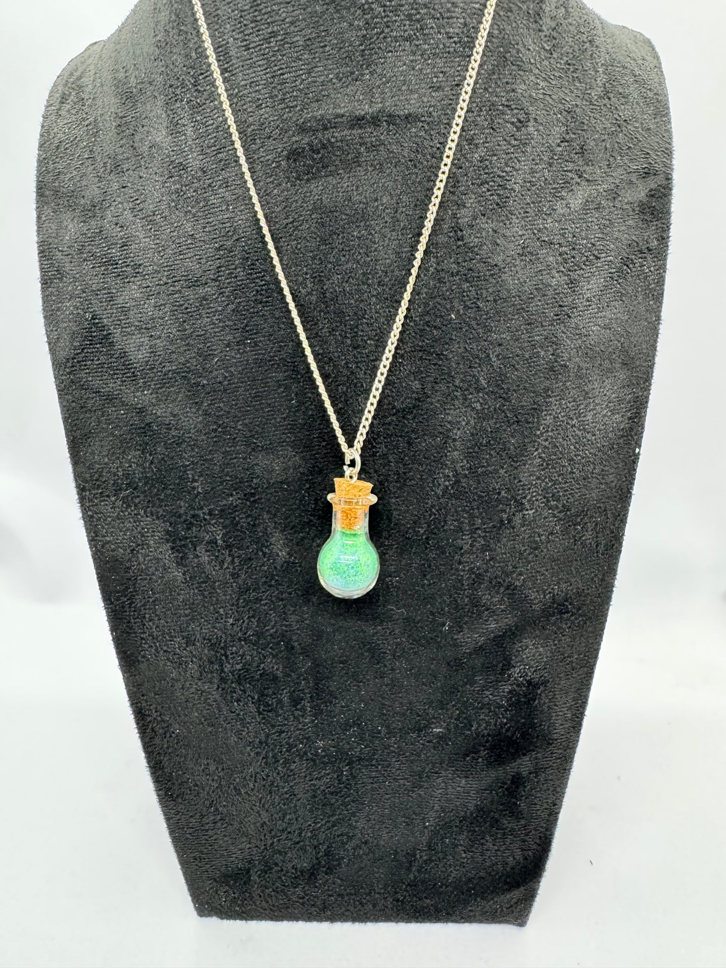 #4G “Healing Era Potion Bottle Necklace – Calm, Collected, Slightly Unstable”