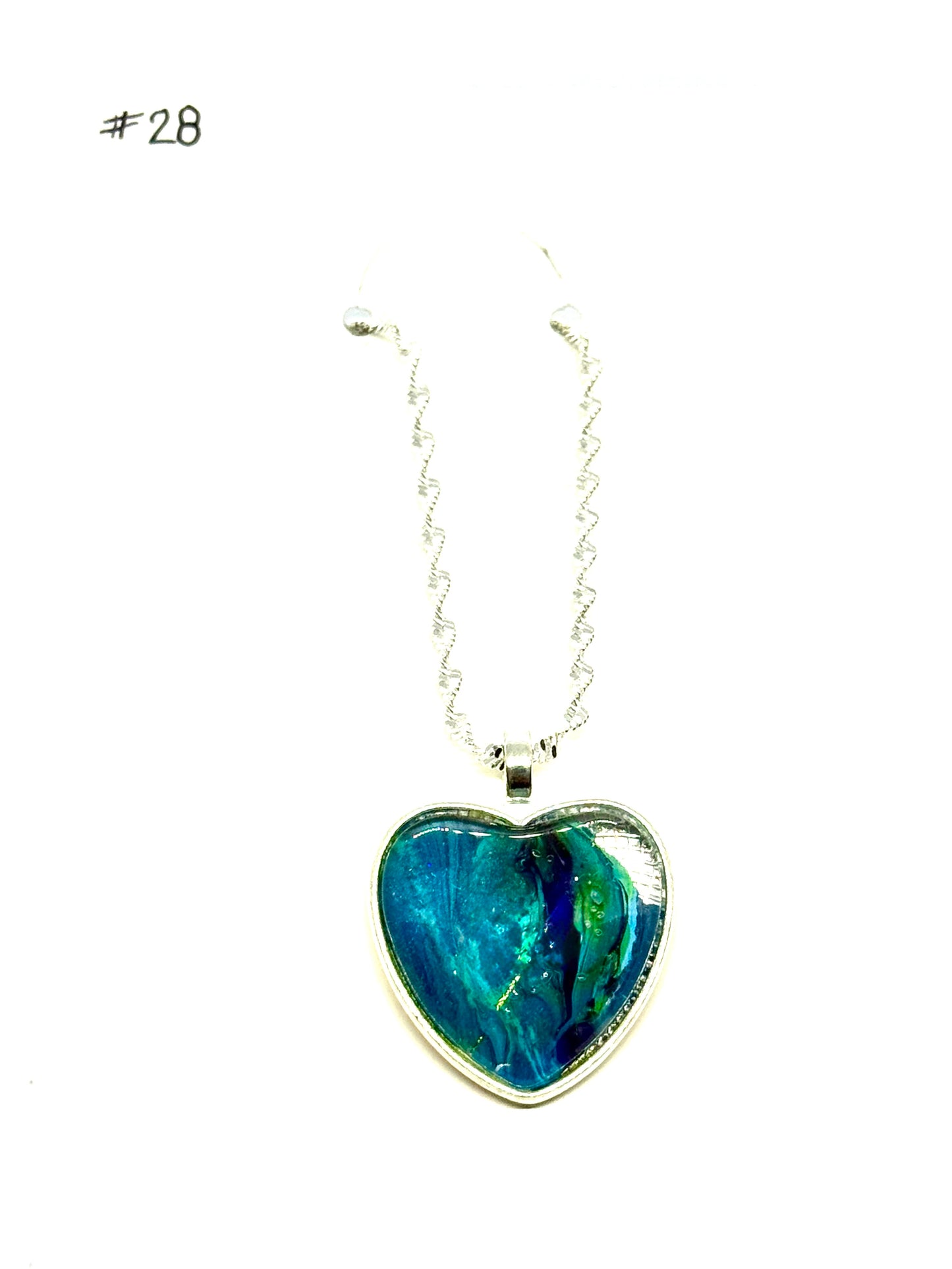 #28 Moody Ocean Heart Necklace – Emotionally Available (Sometimes)