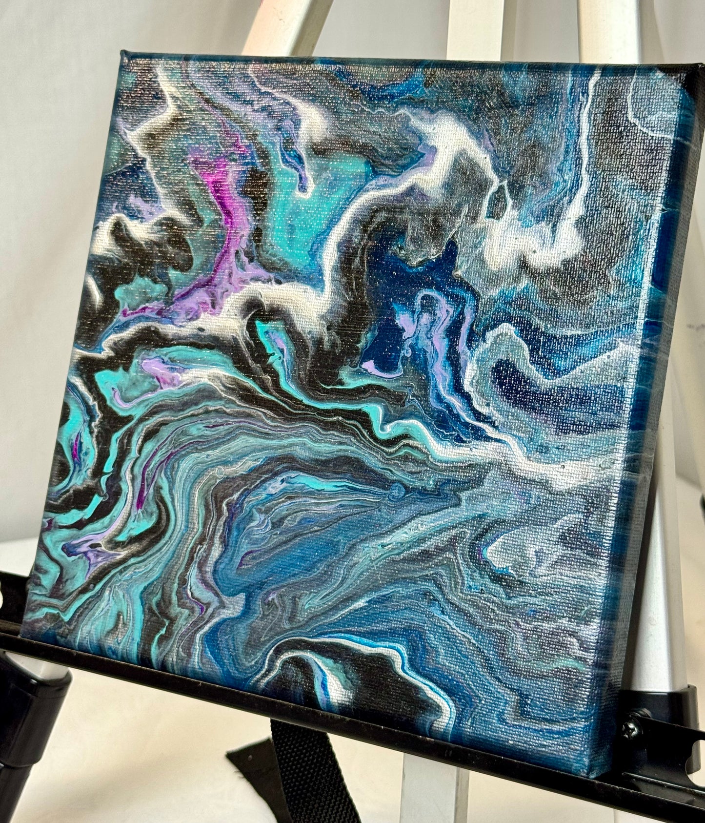 Milky Way Paint Pour Canvas