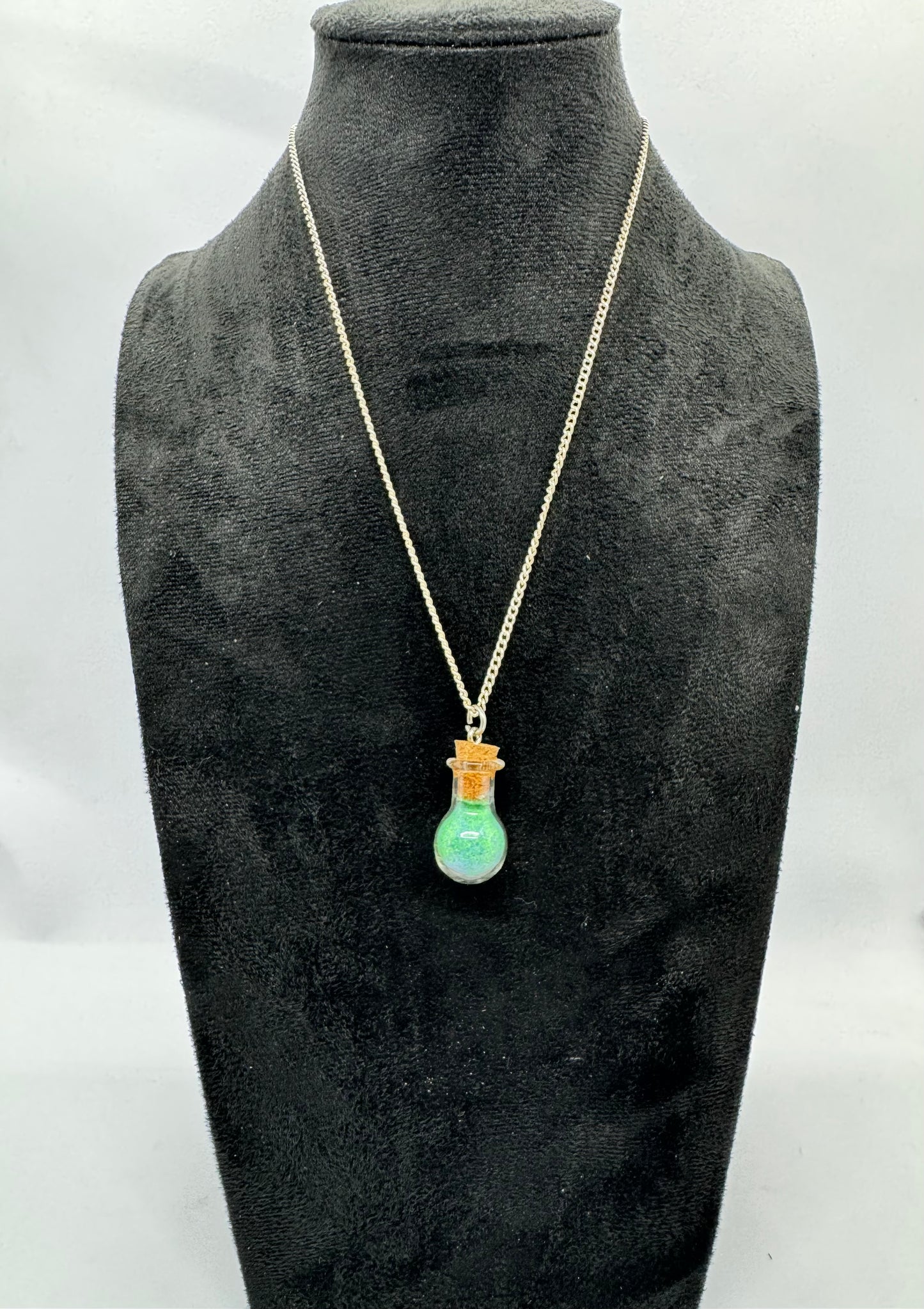 #4G “Healing Era Potion Bottle Necklace – Calm, Collected, Slightly Unstable”