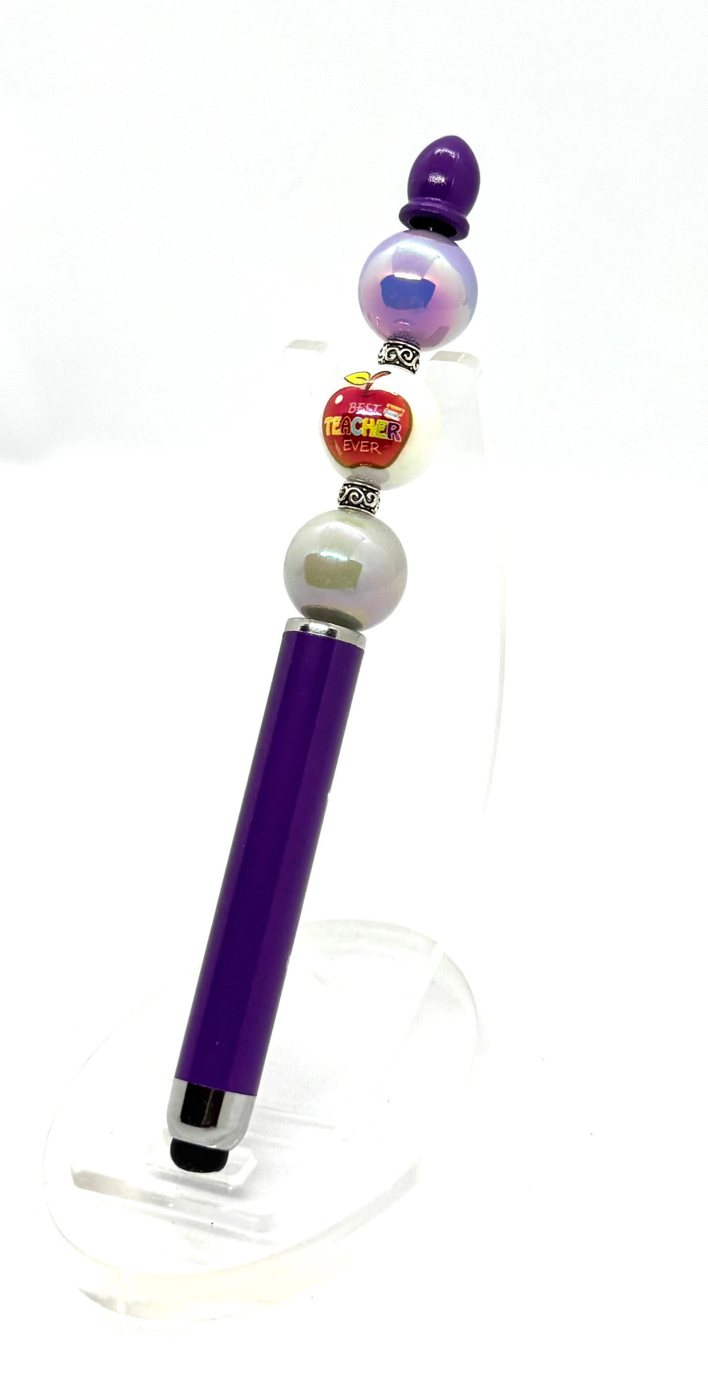 The Teacher’s Favorite (Even If They Won’t Admit It) | Handmade Best Teacher Ever Beaded Stylus Pen