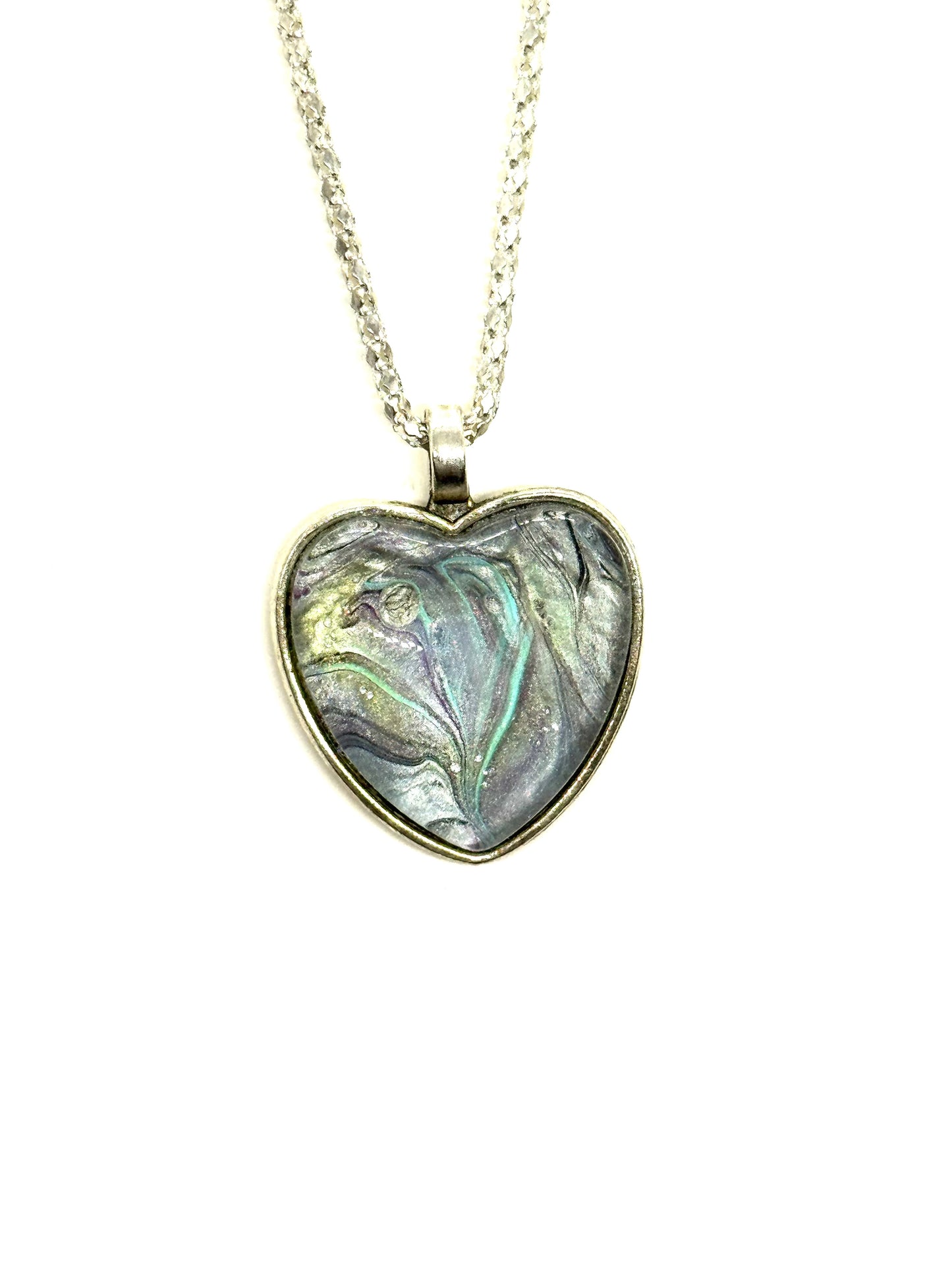 #34 Ghosted Feelings Heart Necklace