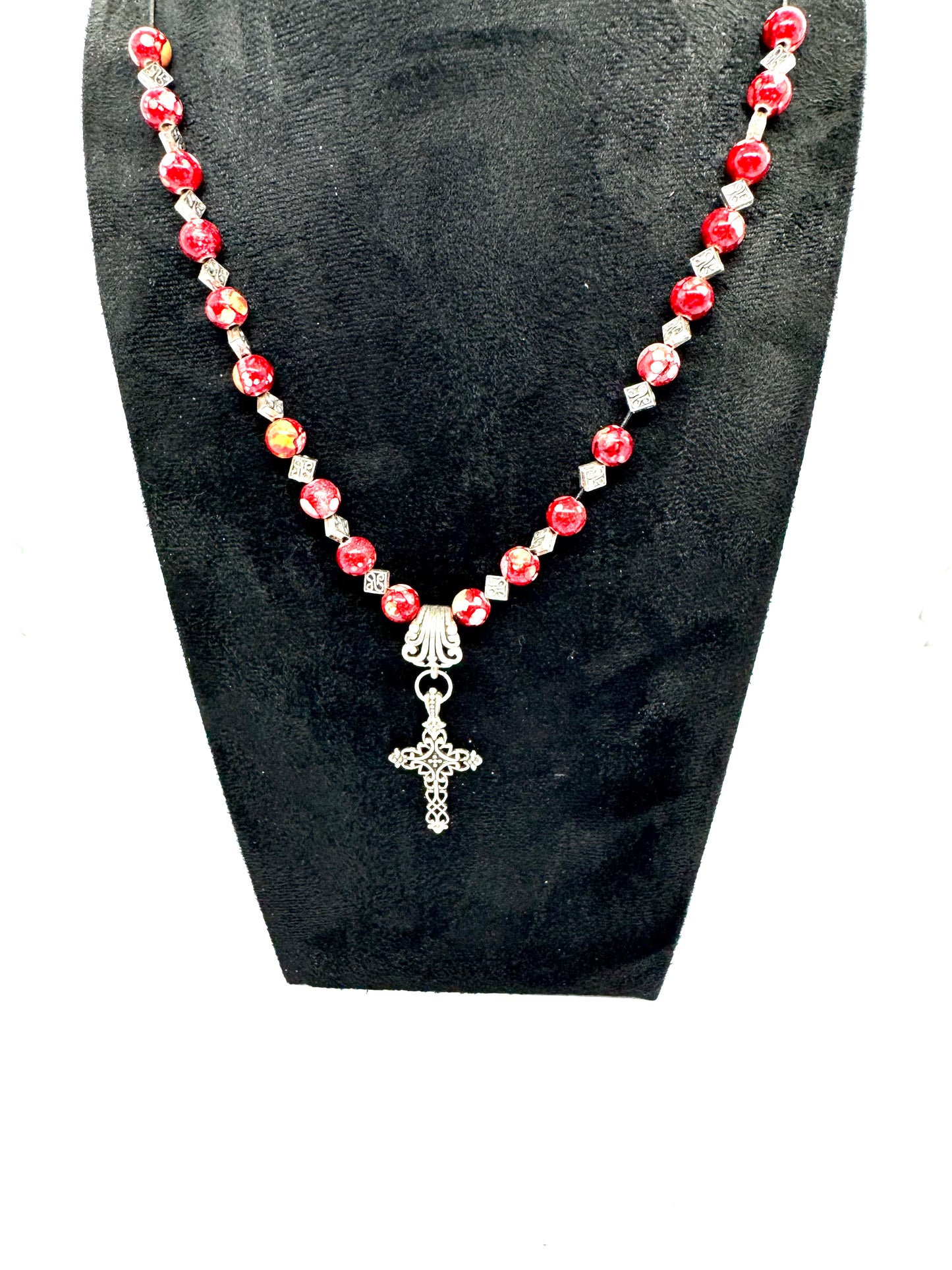 “Sweet But Sinful Cross Statement Necklace”