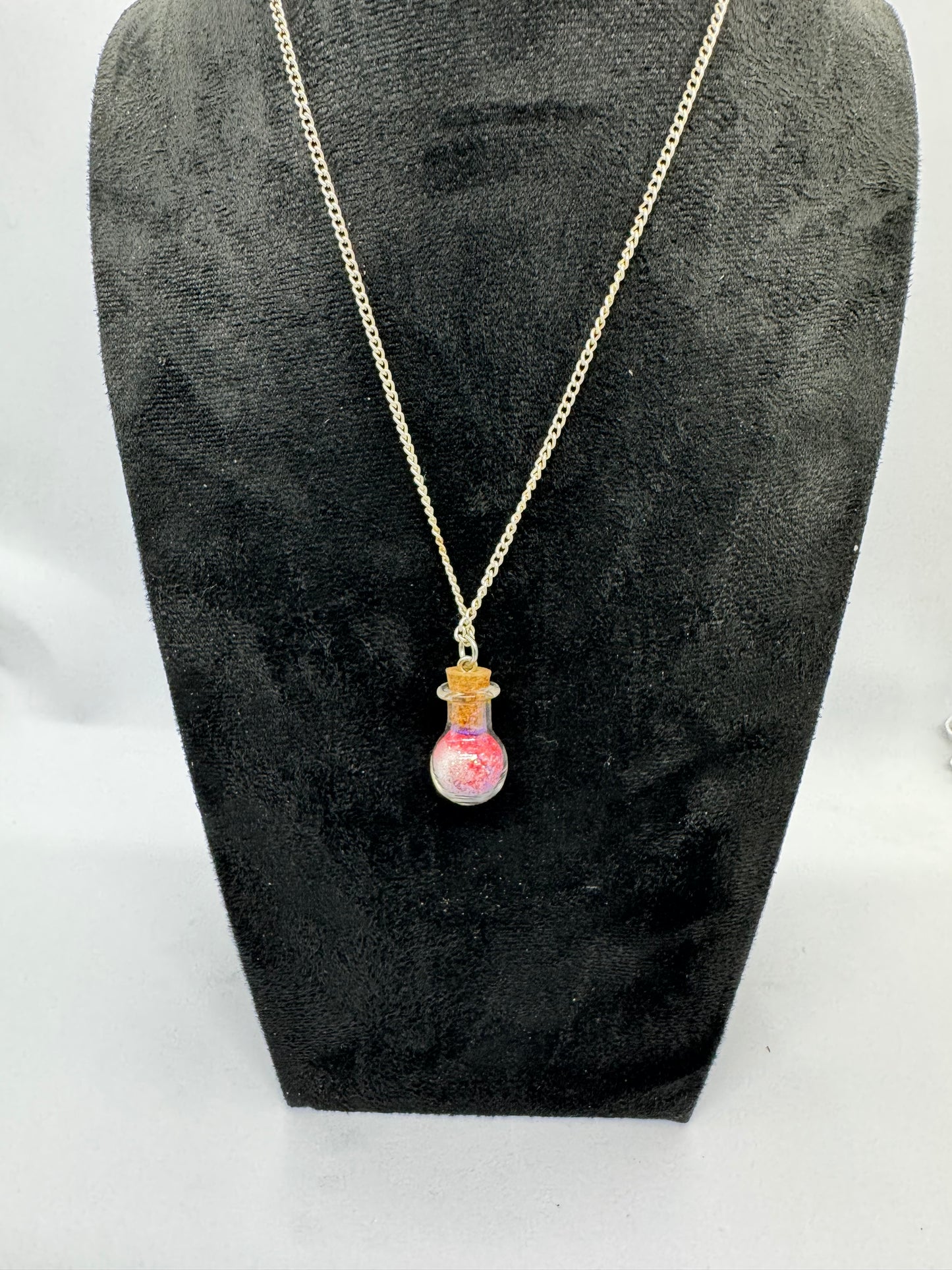 #5G “Red White & Unhinged Potion Bottle Necklace – Freedom Chaos Edition”