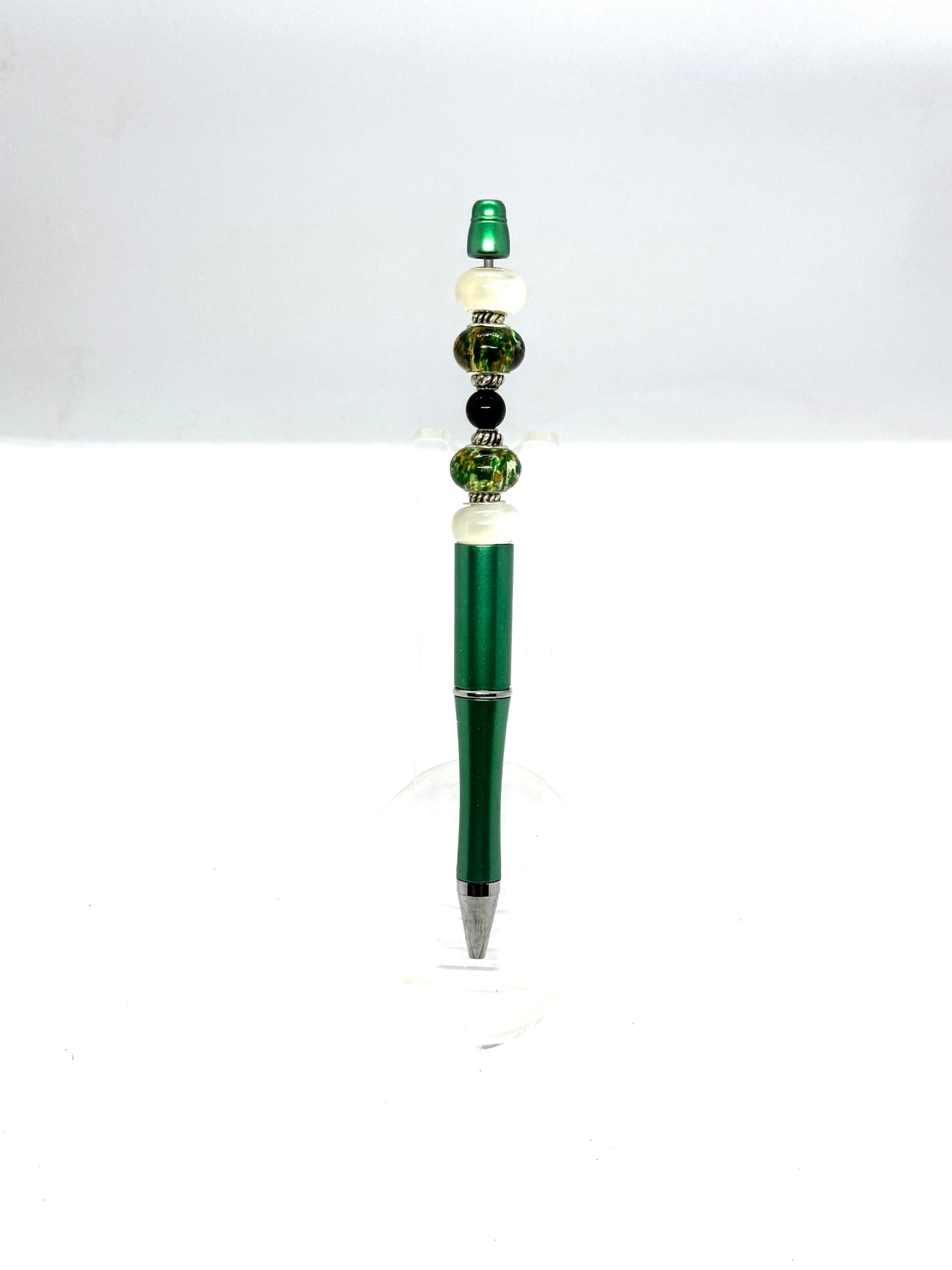 Green Beaded Pen