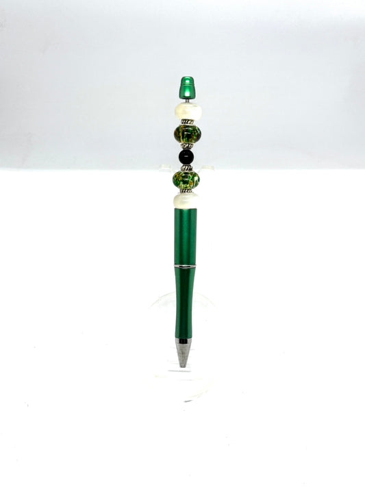 Green Beaded Pen
