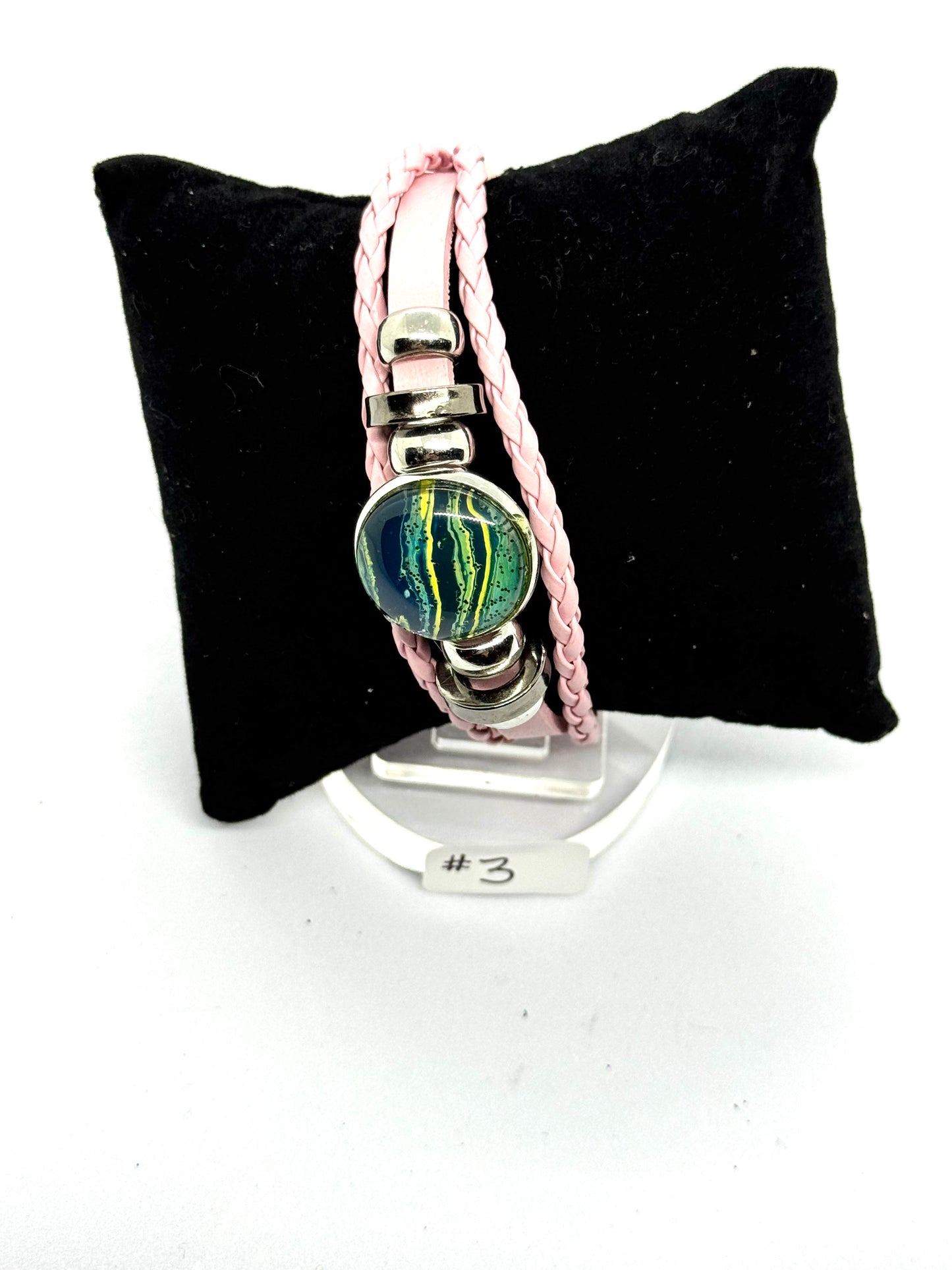#3 Sweet but Psychotic – Pink Chaos Wrap Bracelet (One of a Kind)