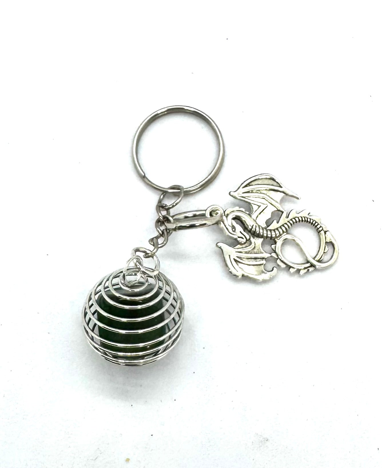 The Dragon’s Emotional Support Crystal™ | Handmade Dragon Gemstone Keychain
