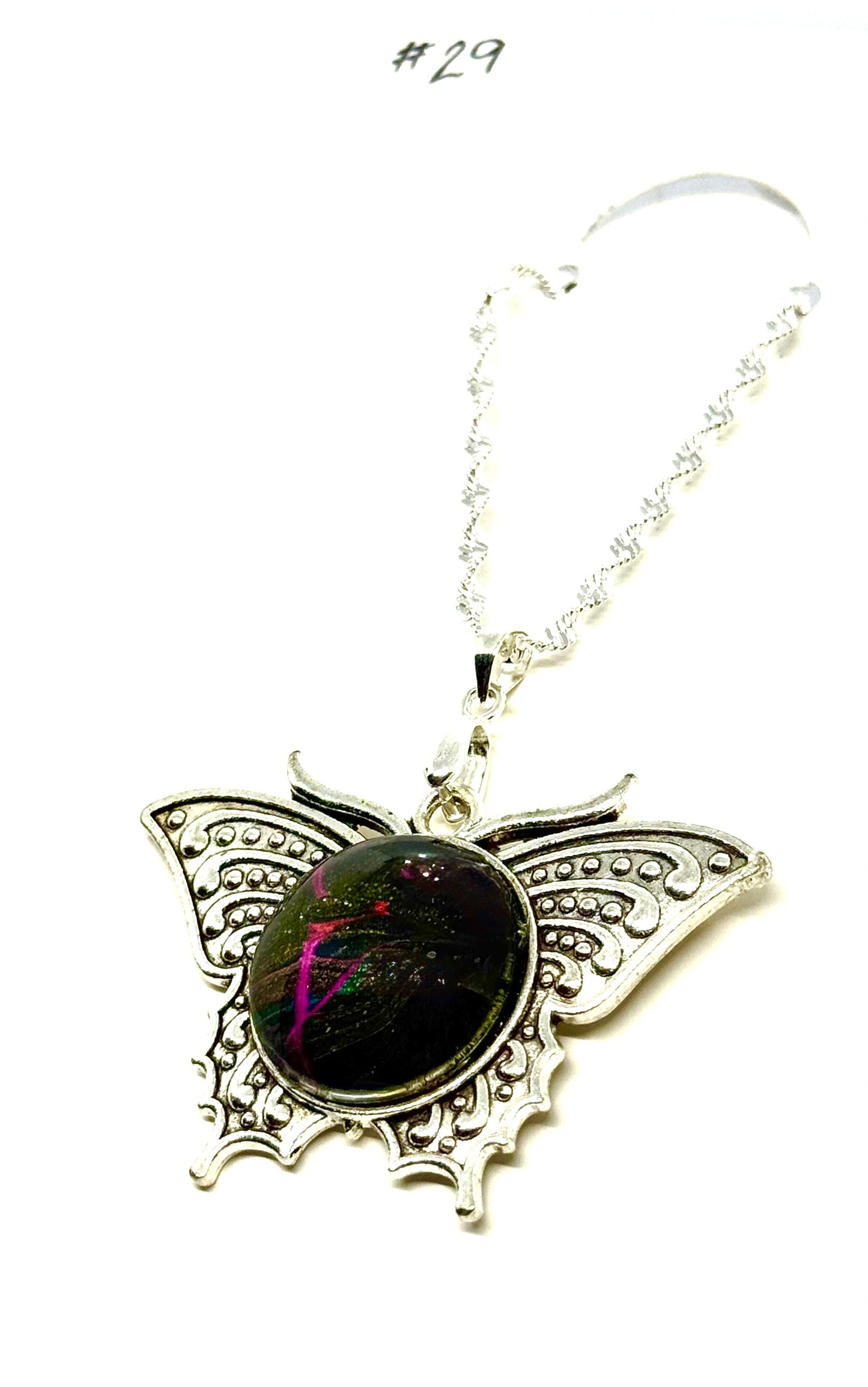#29 Tectonic Mood Swing – Dark Winged Chaos Pendant Necklace | One-of-a-Kind FDSS Statement Jewelry