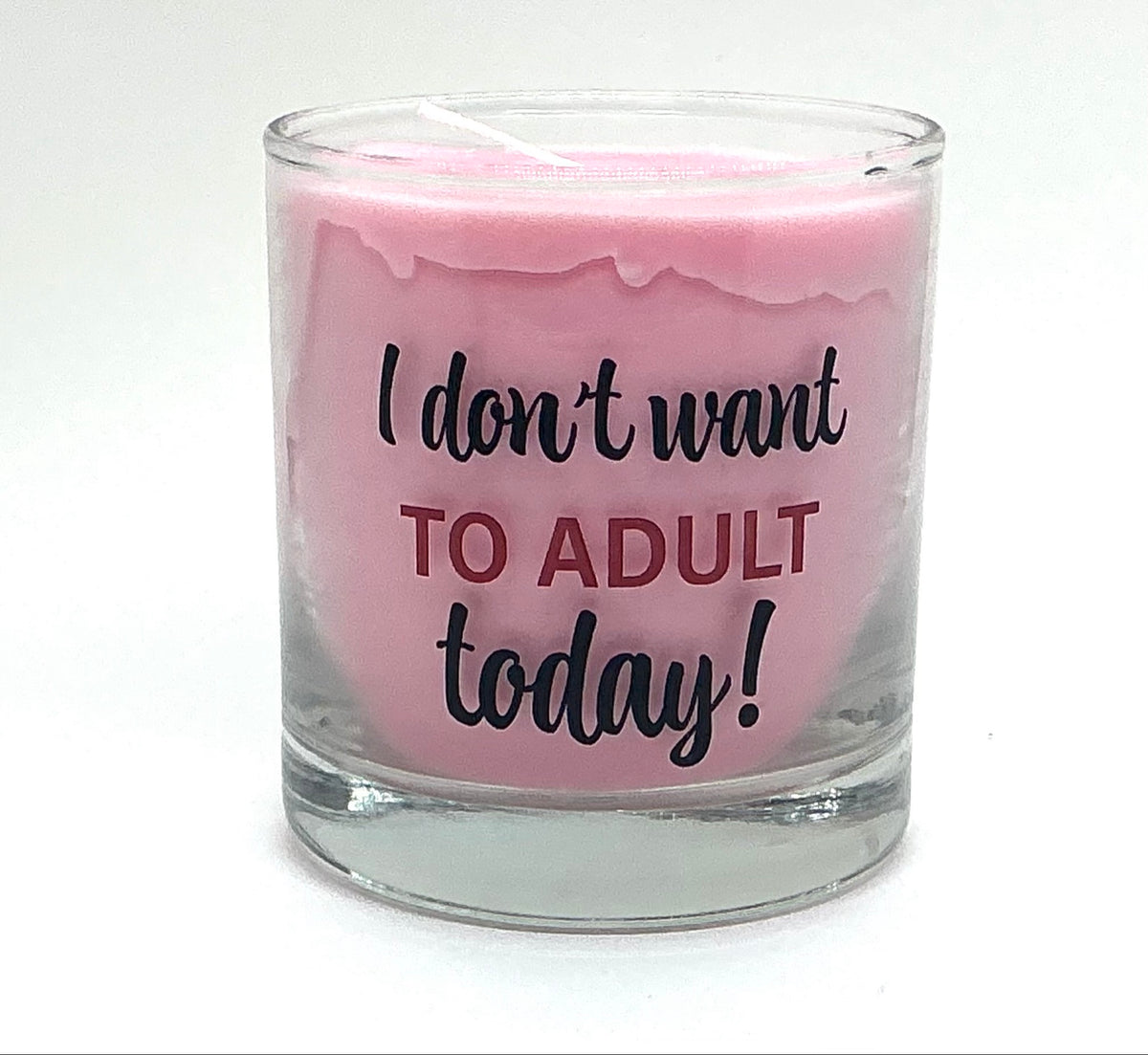 Peach candle, light pink - front alt